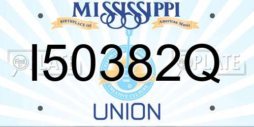 I50382Q Mississippi License Plate