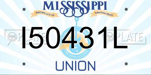 I50431L Mississippi License Plate
