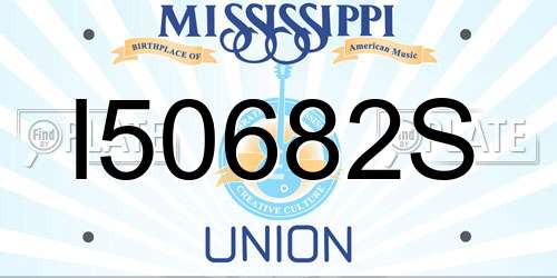 I50682S Mississippi License Plate