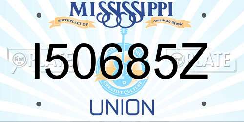 I50685Z Mississippi License Plate
