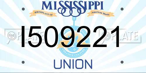 I509221 Mississippi License Plate