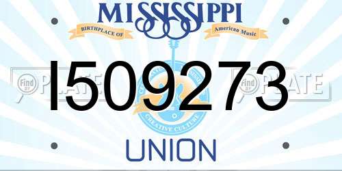 I509273 Mississippi License Plate