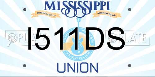 I511DS Mississippi License Plate