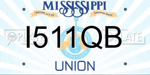 I511QB Mississippi License Plate