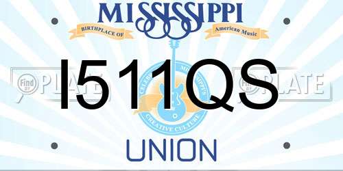 I511QS Mississippi License Plate