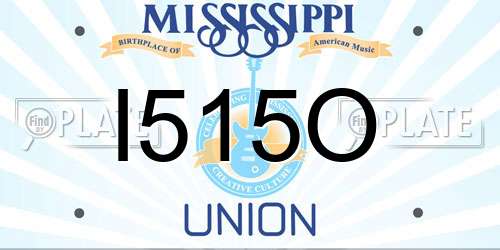 I515O Mississippi License Plate