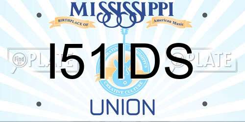 I51IDS Mississippi License Plate