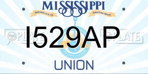 I529AP Mississippi License Plate