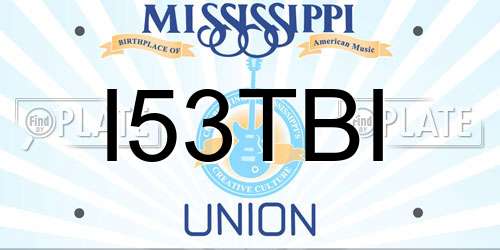 I53TBI Mississippi License Plate