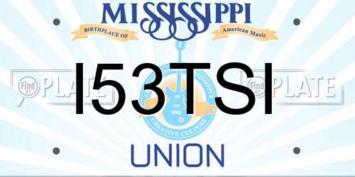 I53TSI Mississippi License Plate