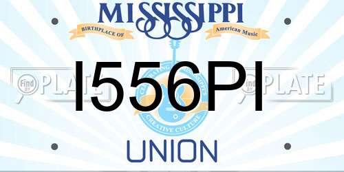I556PI Mississippi License Plate