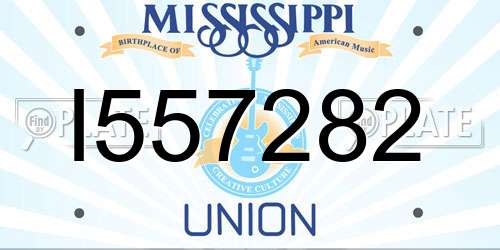I557282 Mississippi License Plate
