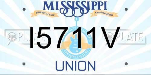 I5711V Mississippi License Plate