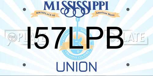 I57LPB Mississippi License Plate