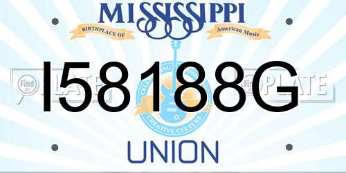 I58188G Mississippi License Plate