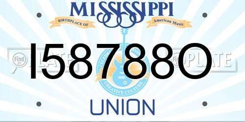 I58788O Mississippi License Plate