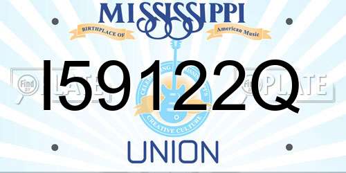 I59122Q Mississippi License Plate
