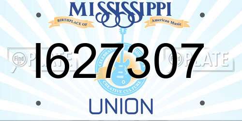 I627307 Mississippi License Plate