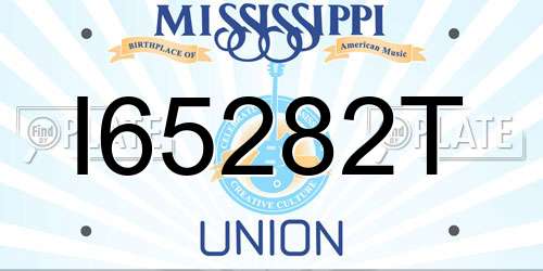 I65282T Mississippi License Plate