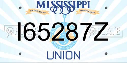 I65287Z Mississippi License Plate