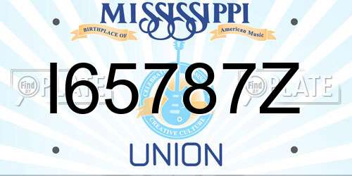 I65787Z Mississippi License Plate