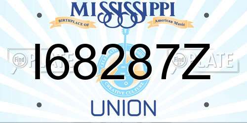 I68287Z Mississippi License Plate