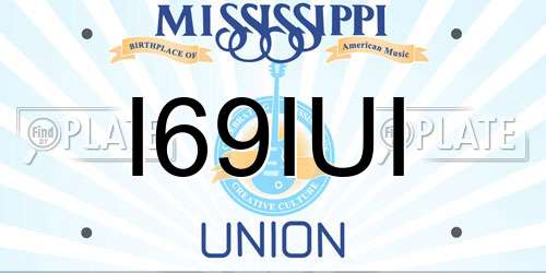 I69IUI Mississippi License Plate