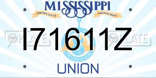 I71611Z Mississippi License Plate