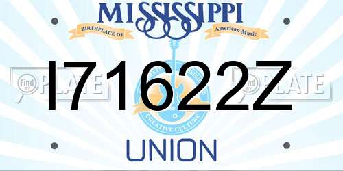 I71622Z Mississippi License Plate