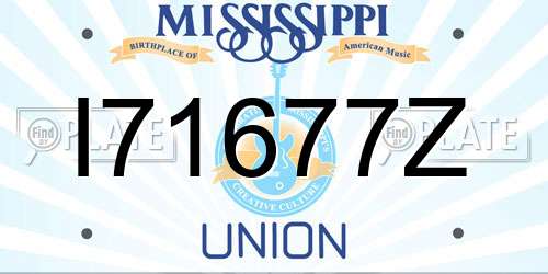 I71677Z Mississippi License Plate