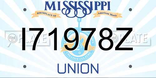 I71978Z Mississippi License Plate