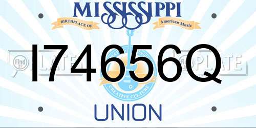 I74656Q Mississippi License Plate