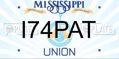 I74PAT Mississippi License Plate