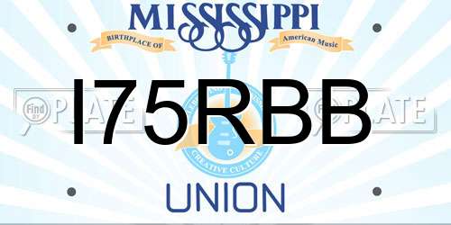I75RBB Mississippi License Plate