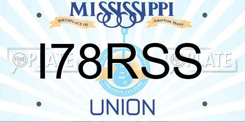 I78RSS Mississippi License Plate