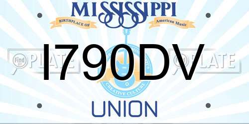 I790DV Mississippi License Plate