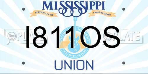I811OS Mississippi License Plate