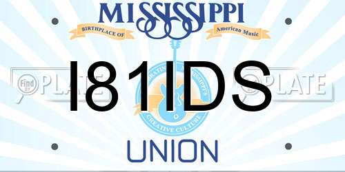 I81IDS Mississippi License Plate