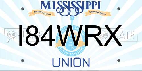 I84WRX Mississippi License Plate