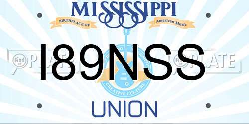 I89NSS Mississippi License Plate