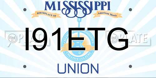 I91ETG Mississippi License Plate