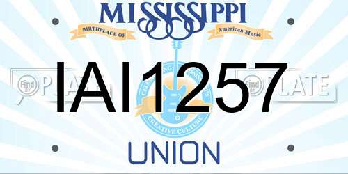 IAI1257 Mississippi License Plate