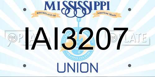 IAI3207 Mississippi License Plate
