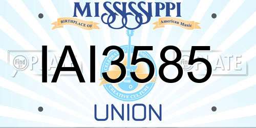 IAI3585 Mississippi License Plate