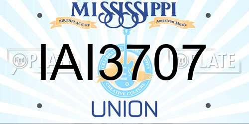 IAI3707 Mississippi License Plate