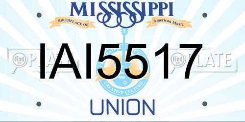 IAI5517 Mississippi License Plate
