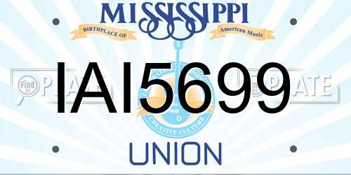 IAI5699 Mississippi License Plate