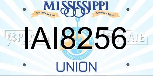 IAI8256 Mississippi License Plate