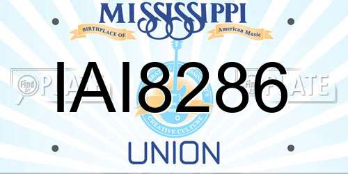 IAI8286 Mississippi License Plate