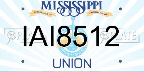IAI8512 Mississippi License Plate